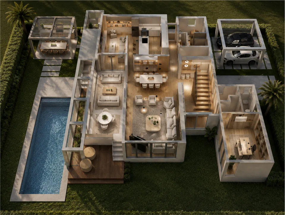 Architectural and interior design portfolio study 14 by Luisa Suarez
