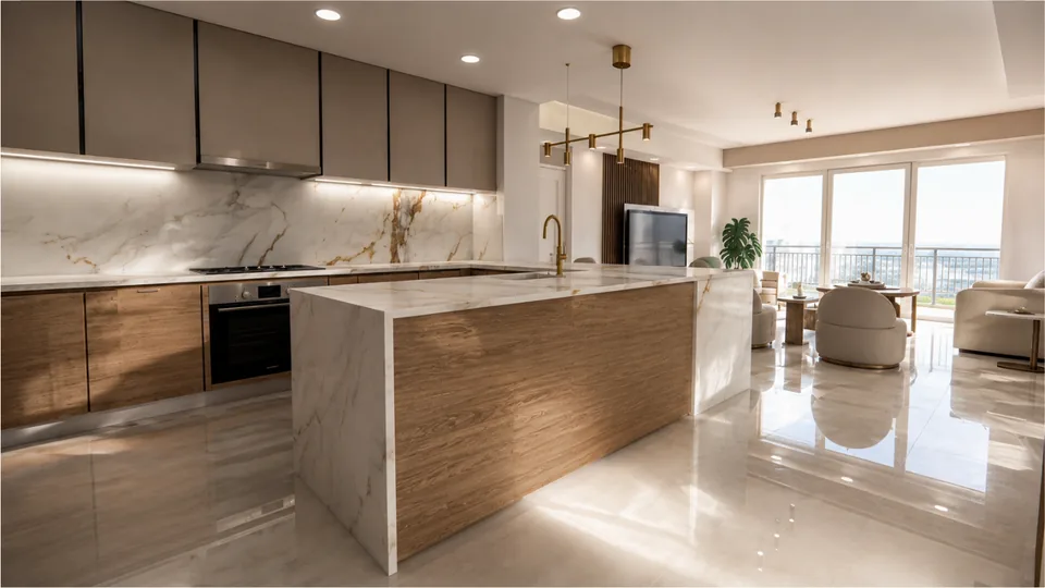 Kitchen design presentation exploring cabinetry and finishes